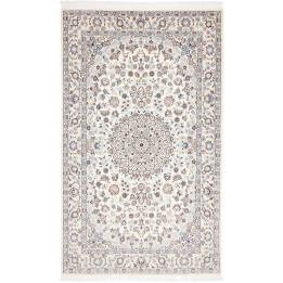 Hand Made Rug Nain 9la Persia 133x223 Ivory Blu