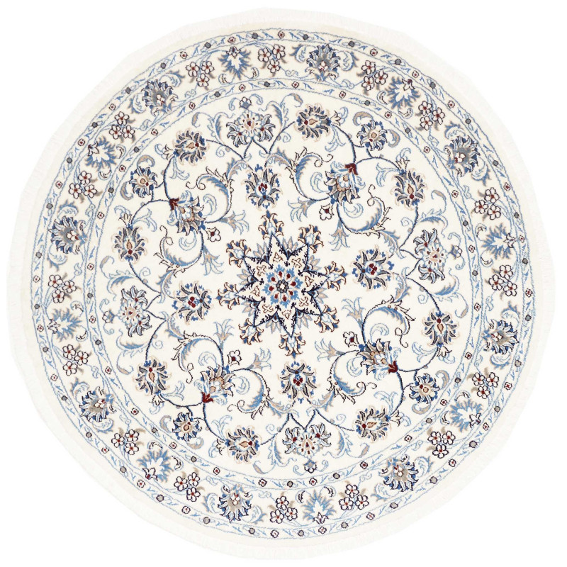 Nain Kashmar 150x150 Cm Nain Kashmar, Persia, Hand-carded