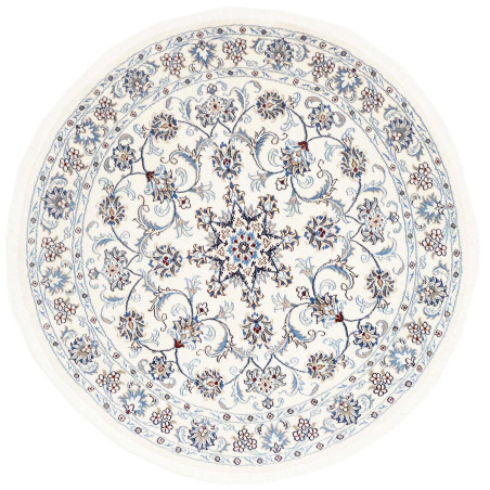 Nain Kashmar 150x150 Cm Nain Kashmar, Persia, Hand-carded