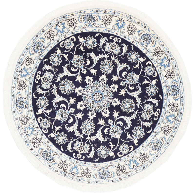 Nain Kashmar 143x143 Cm Nain Kashmar, Persia, Hand-carded