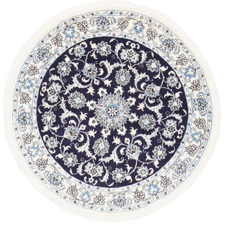 Nain Kashmar 143x143 Cm Nain Kashmar, Persia, Hand-carded