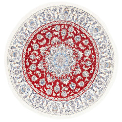 Nain Kashmar 195x195 Cm Nain Kashmar, Persia, Hand-carded