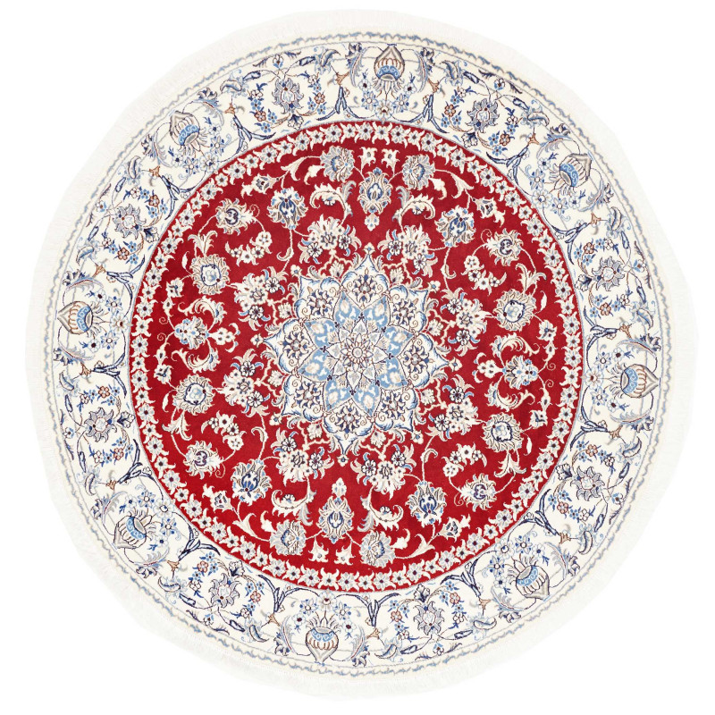 Nain Kashmar 195x195 Cm Nain Kashmar, Persia, Hand-carded