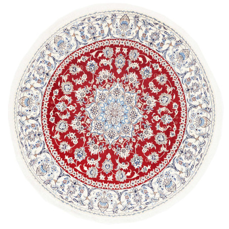 Nain Kashmar 195x195 Cm Nain Kashmar, Persia, Hand-carded