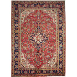 Tappeto Originale Tabriz Persia 200x298 Rosso B