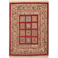Nimbaft 105x143 Cm Nimbaft, Persia, Hand-carded Wool (warp: