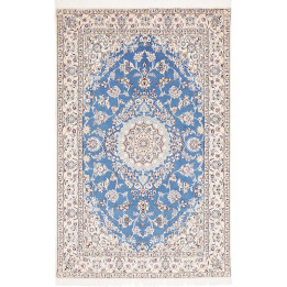 Hand Made Rug Nain 9la Persia 132x205 Blue Ivor
