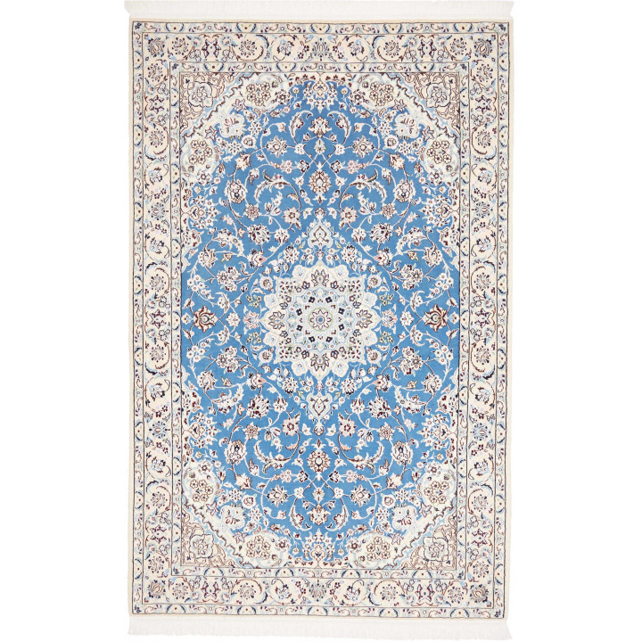 Hand Made Rug Nain 9la Persia 140x220 Blue Ivor