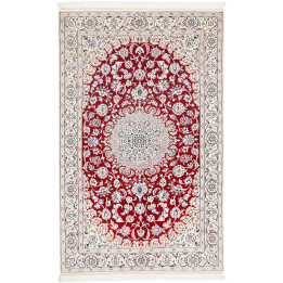 Hand Made Rug Nain 9la Persia 134x213 Red Ivory