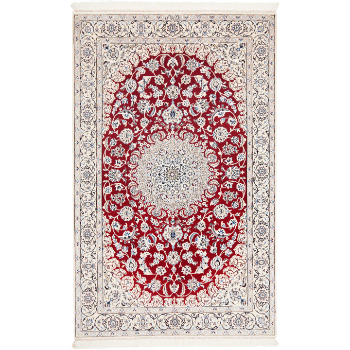 Hand Made Rug Nain 9la Persia 134x213 Red Ivory