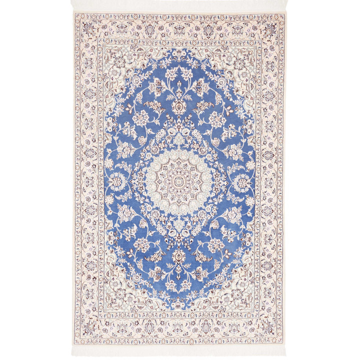 Tappeto Originale Nain 9la Persia 128x200 Blu A
