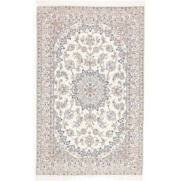 Hand Made Rug Nain 9la Persia 132x206 Ivory Blu