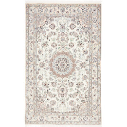 Hand Made Rug Nain 9la Persia 127x206 Ivory Blu