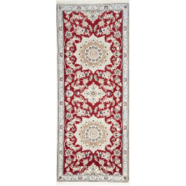 Tappeto Originale Nain 9la Persia 80x200 Rosso