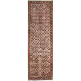 Hand Made Rug Bidjar Persia 87x306 Ivory Red