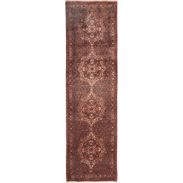 Tappeto Originale Bidjar Persia 81x290 Rosso Ru