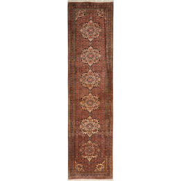 Hand Made Rug Bidjar Persia 77x325 Rust Beige