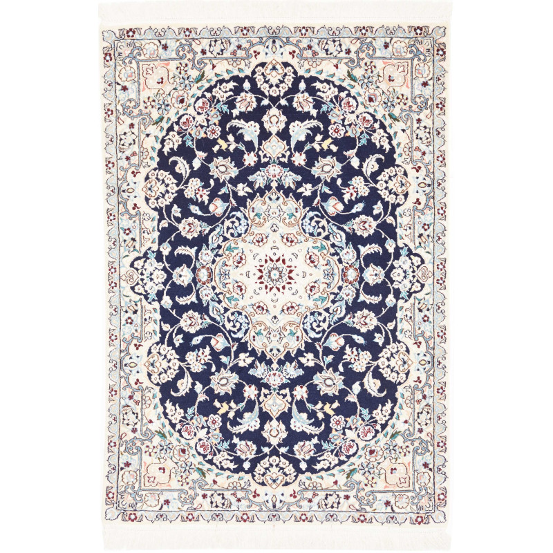 Nain 6la 76x115 Cm Nain 6la Persia Hand-carded Wool And Silk