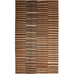 Hand Made Rug Kilim Patch Persia 197x337 Brown