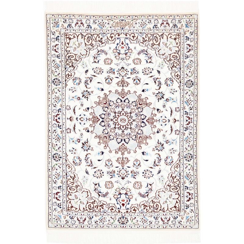 Nain 6la 86x123 Cm Nain 6la, Persia, Hand-spun Wool And Silk