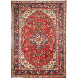 Tappeto Originale Tabriz Persia 204x286 Rosso B