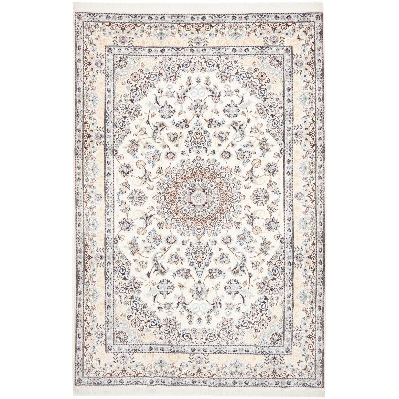 Nain 9la 202x306 Cm Nain 9la, Persia, Hand-carded Wool And