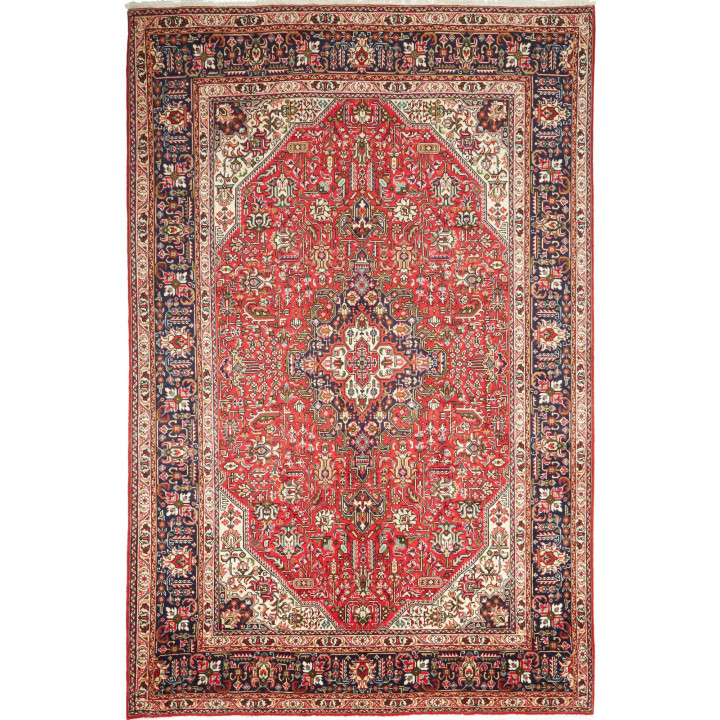 Tappeto Originale Tabriz Persia 206x300 Rosso B