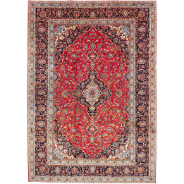 Hand Made Rug Ardakan Persia 250x356 Red Dark B