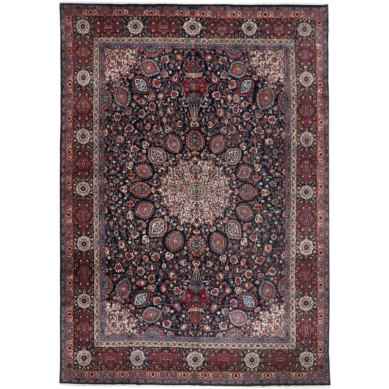 Mashad 346x503 Cm Mashad, Persia, Hand-spun Wool (warp: