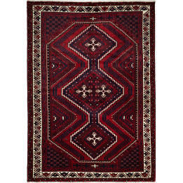 Hand Made Rug Lori Persia 222x310 Dark Red Blac