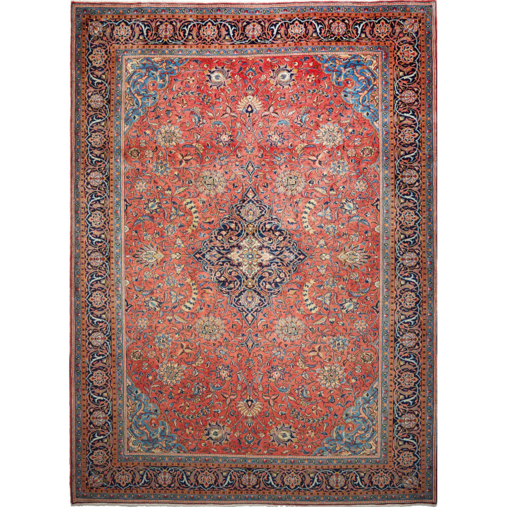 Hand Made Rug Sarough Persia 270x370 Coral Red