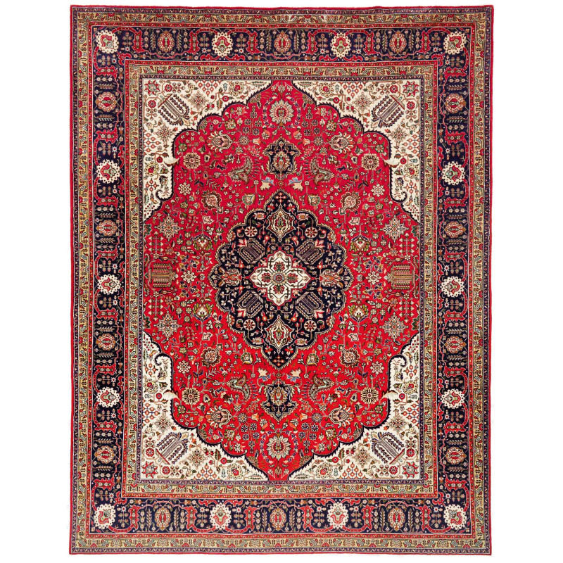 Tabriz 298x385 Cm Tabriz, Persia, Hand-carded Wool (cotton