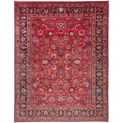 Mashad 303x383 Cm Mashad, Persia, Hand-carded Wool (warp: