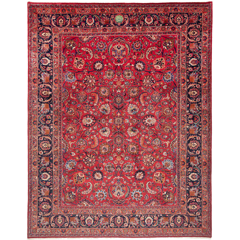 Mashad 303x383 Cm Mashad, Persia, Hand-carded Wool (warp: