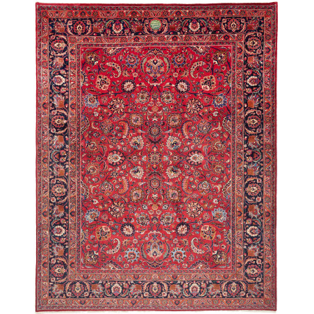 Mashad 303x383 Cm Mashad, Persia, Hand-carded Wool (warp: