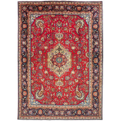 Tabriz 253x360 Cm Tabriz, Persia, Hand-carded Wool, Cotton,