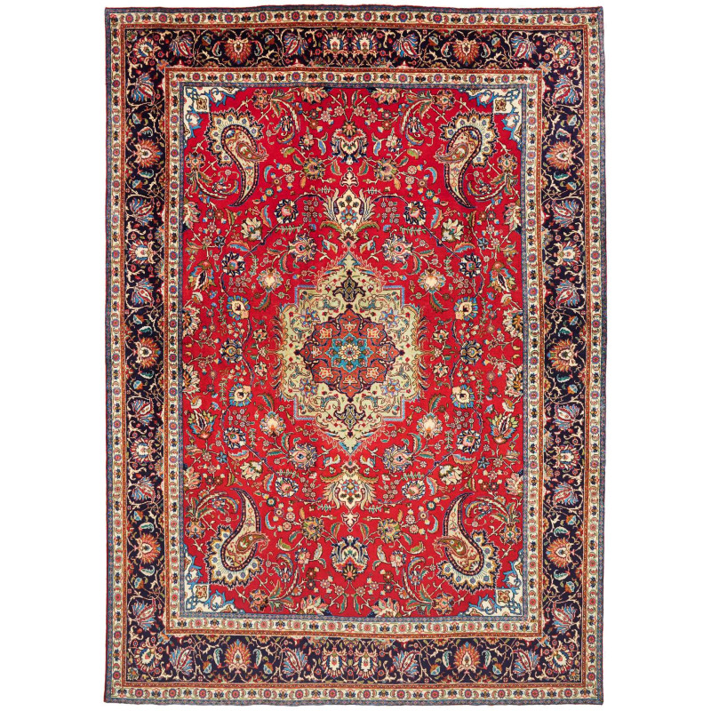 Tabriz 253x360 Cm Tabriz, Persia, Hand-carded Wool, Cotton,