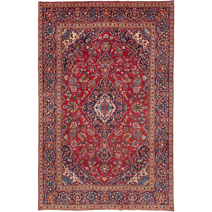 Hand Made Rug Ardakan Persia 197x304 Red Dark B