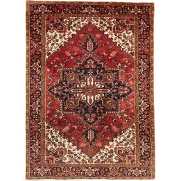 Hand Made Rug Gorawan Persia 214x294 Red Black