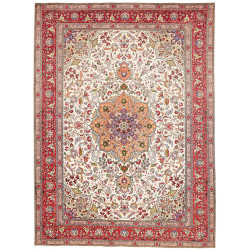 Tabriz 253x344 Cm Tabriz Persia Hand-carded Wool Cotton