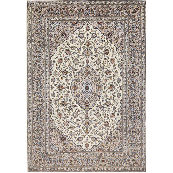 Tappeto Originale Kashan Persia 235x343 Avorio
