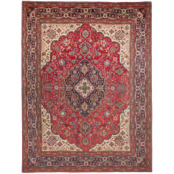 Tabriz 300x400 Cm Tabriz, Persia, Hand-carded Wool (warp: