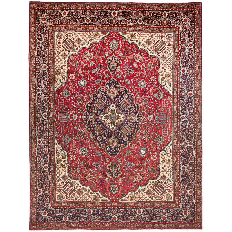 Tabriz 300x400 Cm Tabriz, Persia, Hand-carded Wool (warp: