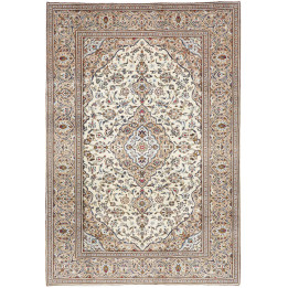 Tappeto Originale Kashan Persia 200x290 Avorio