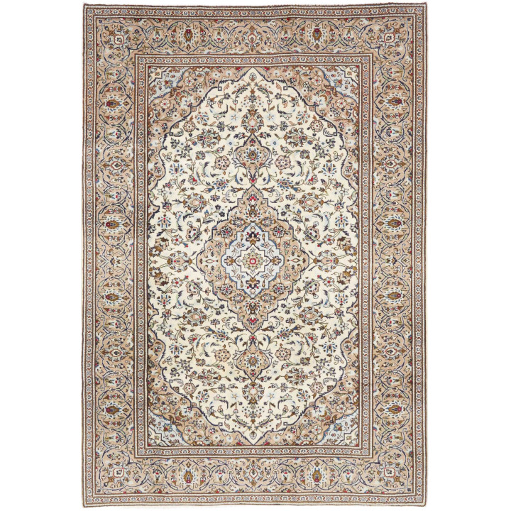 Tappeto Originale Kashan Persia 200x290 Avorio