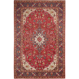 Tappeto Originale Tabriz Persia 200x300 Rosso B