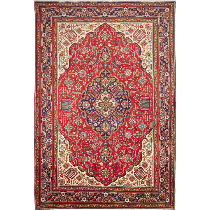 Tappeto Originale Tabriz Persia 202x300 Rosso B