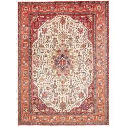 Tabriz 252x346 Cm Tabriz, Persia, Hand-carded Wool (cotton