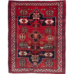 Hand Made Rug Lori Persia 208x260 Red Dark Blue