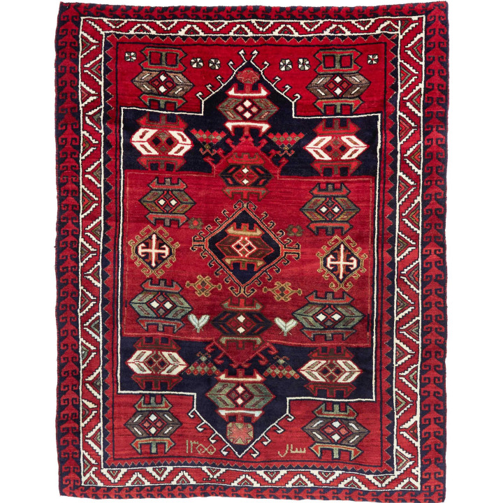 Hand Made Rug Lori Persia 208x260 Red Dark Blue